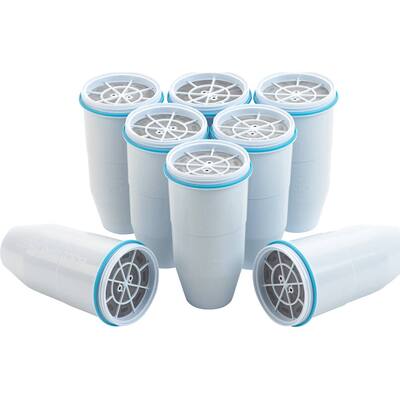 ZeroWater - Filters for Water Filter Jugs (8-Pack) - White