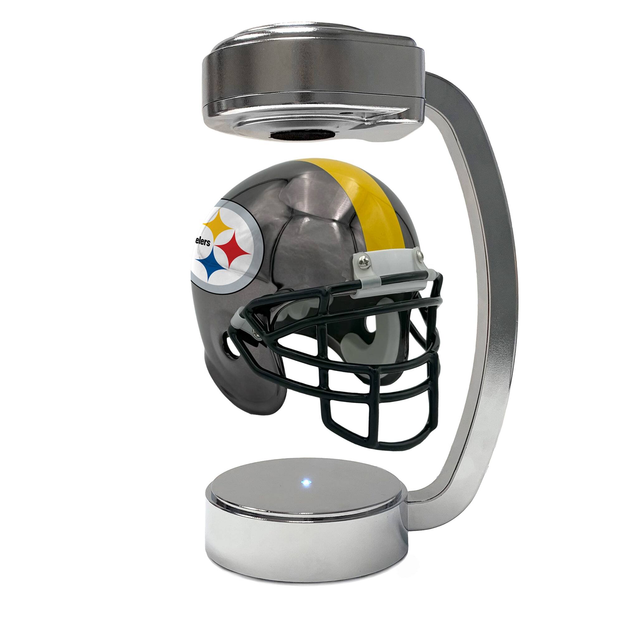 Front. Pegasus - Pittsburgh Steelers Mini Chrome Hover Helmet - Multicolor.