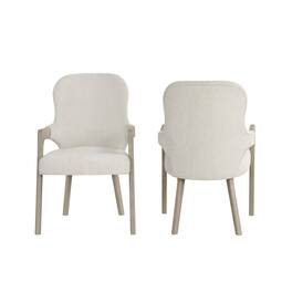 New Classic Furniture - Gwendolyn Wood Dining Arm Chair (Set of 2) - Taupe