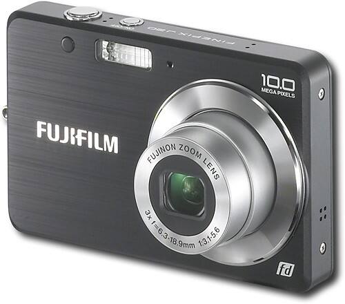 Best Buy: FUJIFILM FinePix 10.0-Megapixel Digital Camera Black J20