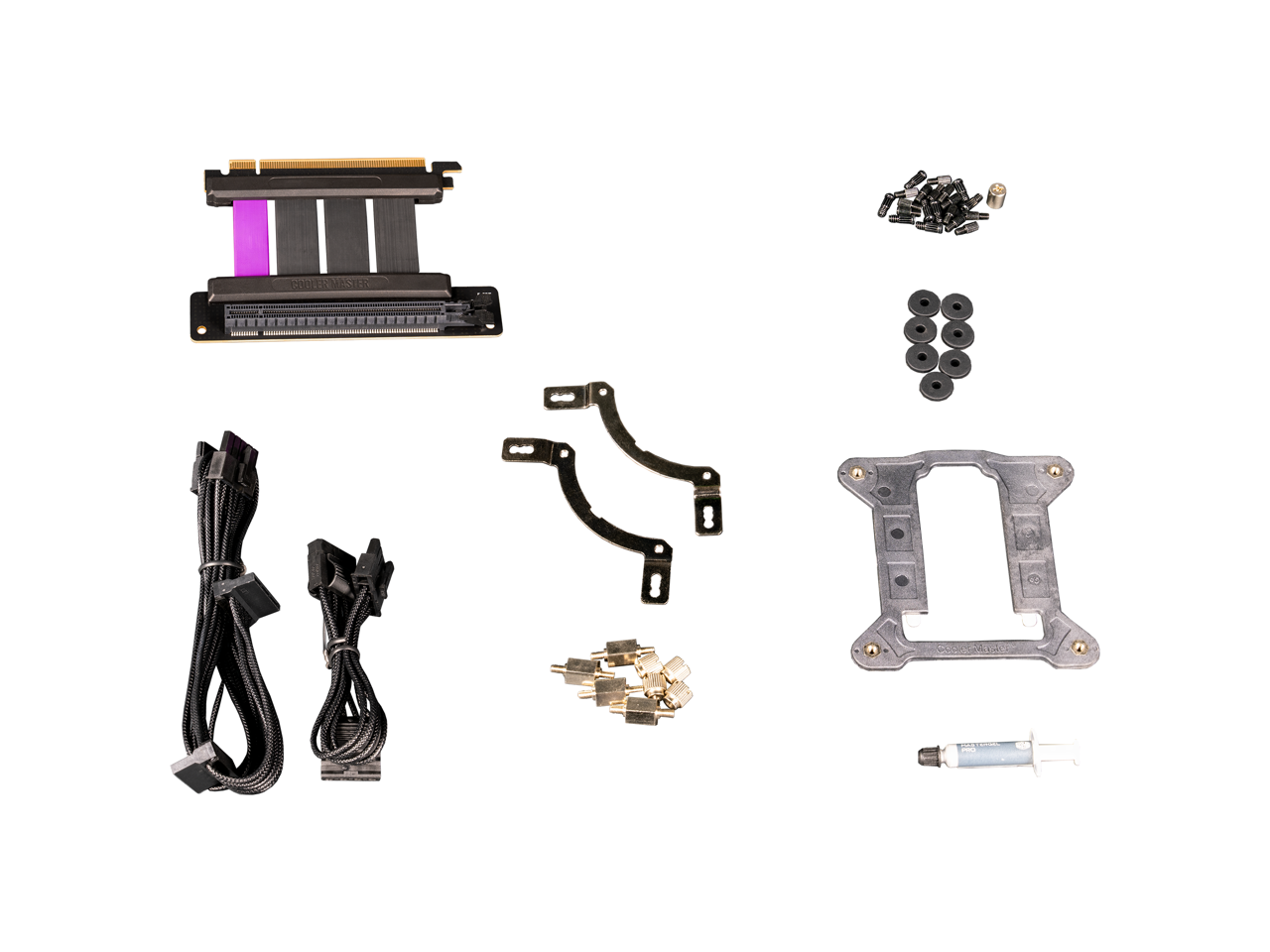 Alt View 5. Cooler Master - Cooler Master NR200P MAX V2 SFF with 280mm AIO, 850W SFX Gold, PCIe Gen4 Riser, Glass/Vented Panel - Black.