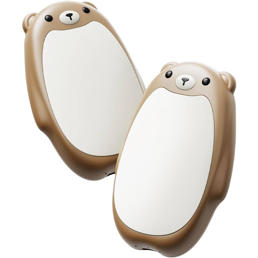 Front. MOSZAR LLC - Rechargeable Hand Warmers 2-Pack, Cute Bear, Magnetic, Portable Heater for Outdoors.