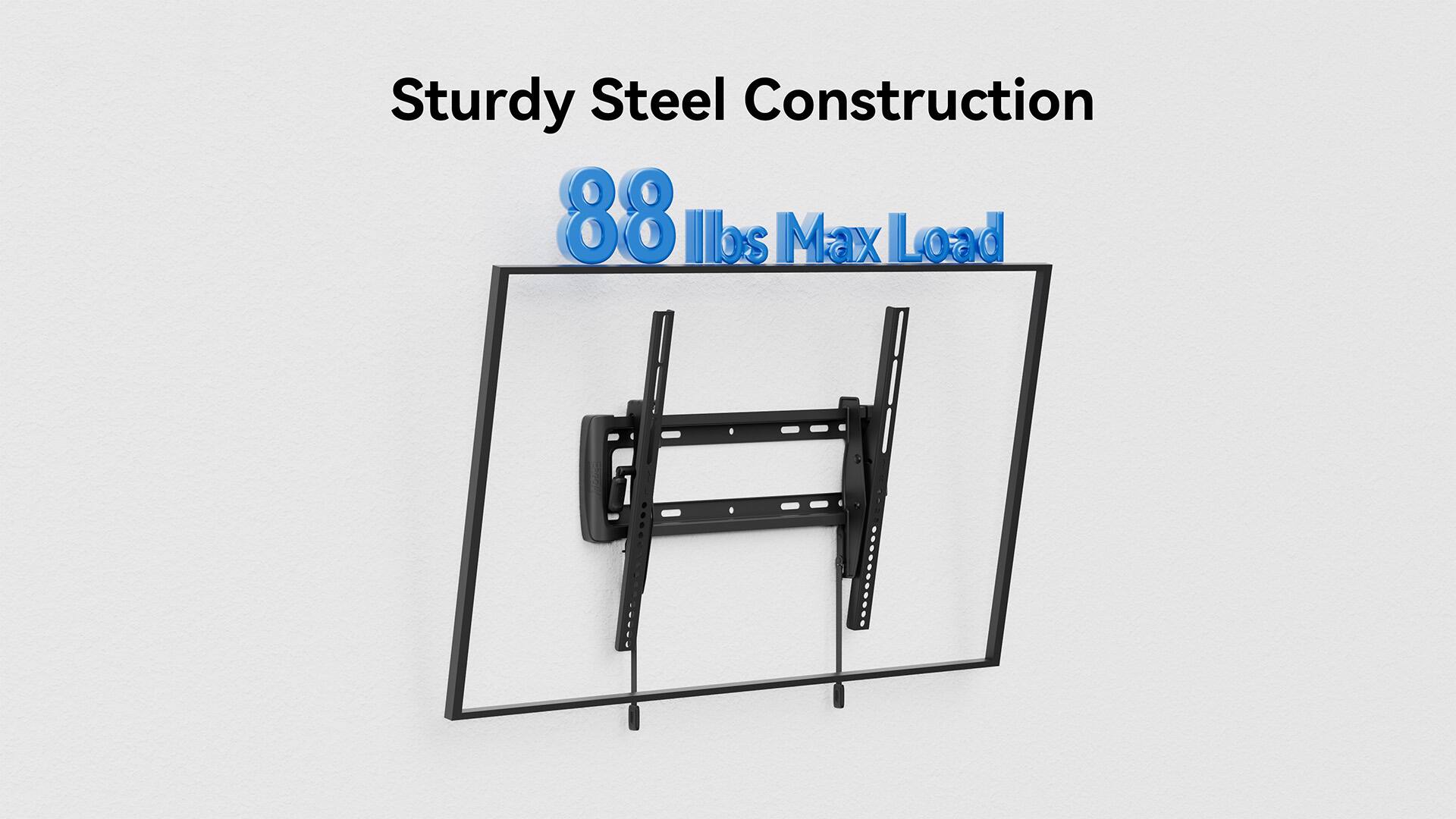 Sturdy Steel Construction 88 lbs Max Load
