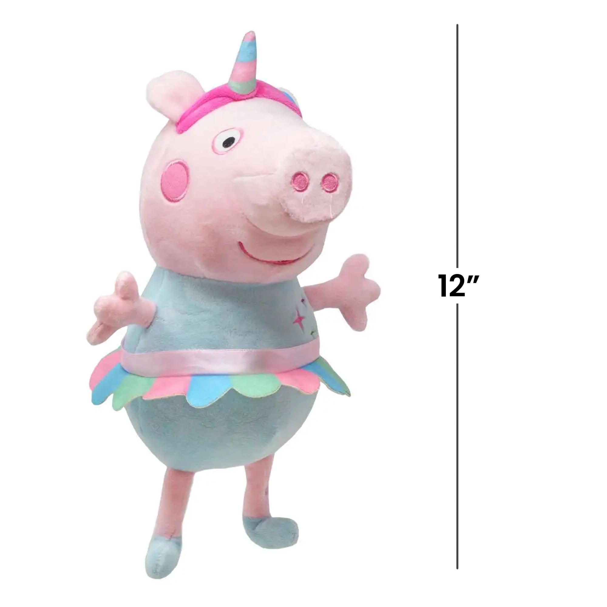 Alt View 2. Peppa Pig - Peppa Pig 12 Inch Character Plush | Unicorn Peppa - Pink.