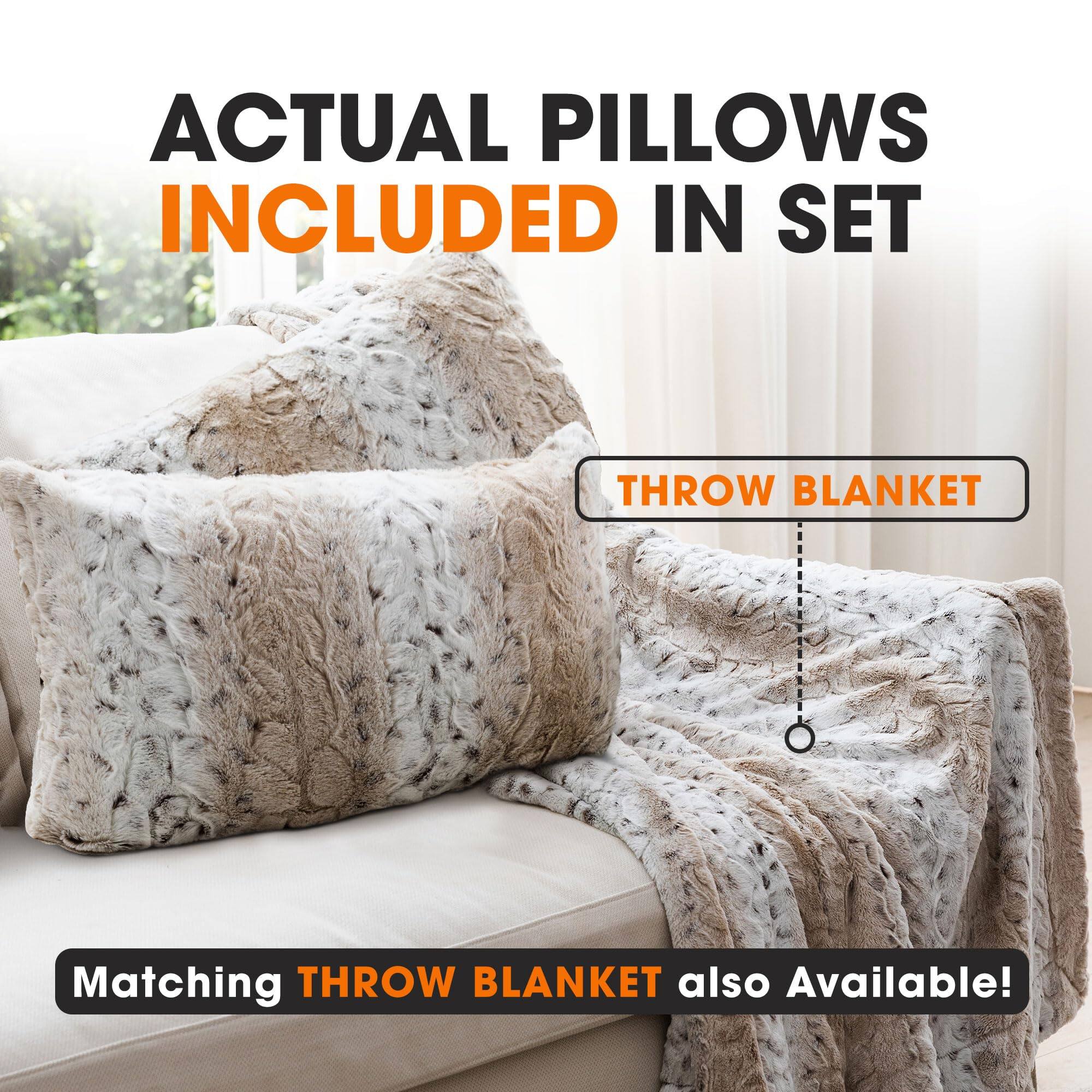 ACTUAL PILLOWS INCLUDED IN SET

THROW BLANKET

Matching THROW BLANKET also Available!