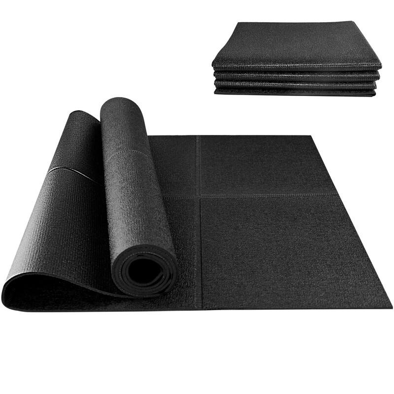 Front. Redliro - Redliro Foldable Treadmill Mat, 68"x24 Non-Slip Rubber Pad for Walking Pad, Floor Protector for Home Gym/Bike - Black.