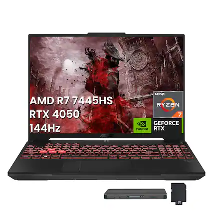 AMD R7 7445HS
RTX 4050
144Hz
AMD Ryzen 7
NVIDIA GeForce RTX