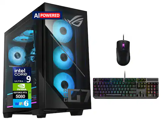 AI POWERED
intel CORE ULTRA 9
NVIDIA GEFORCE RTX 5080
WiFi 6
ROG G7