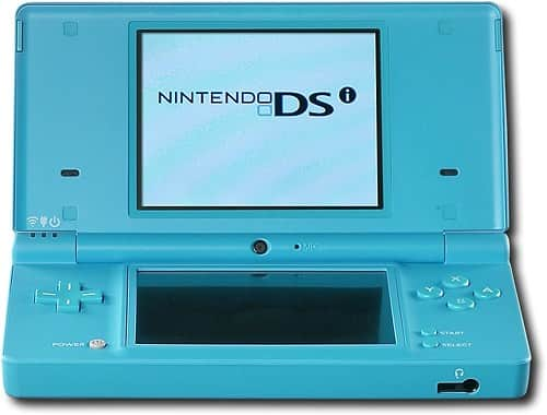 Nintendo DSi Light Blue Handheld Console Game System for sale