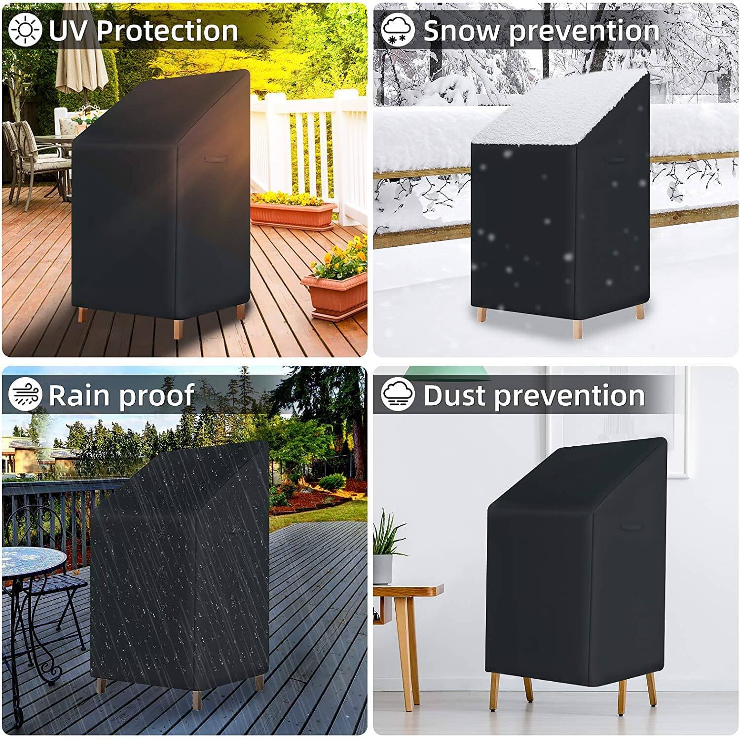 - UV Protection
- Snow prevention
- Rain proof
- Dust prevention