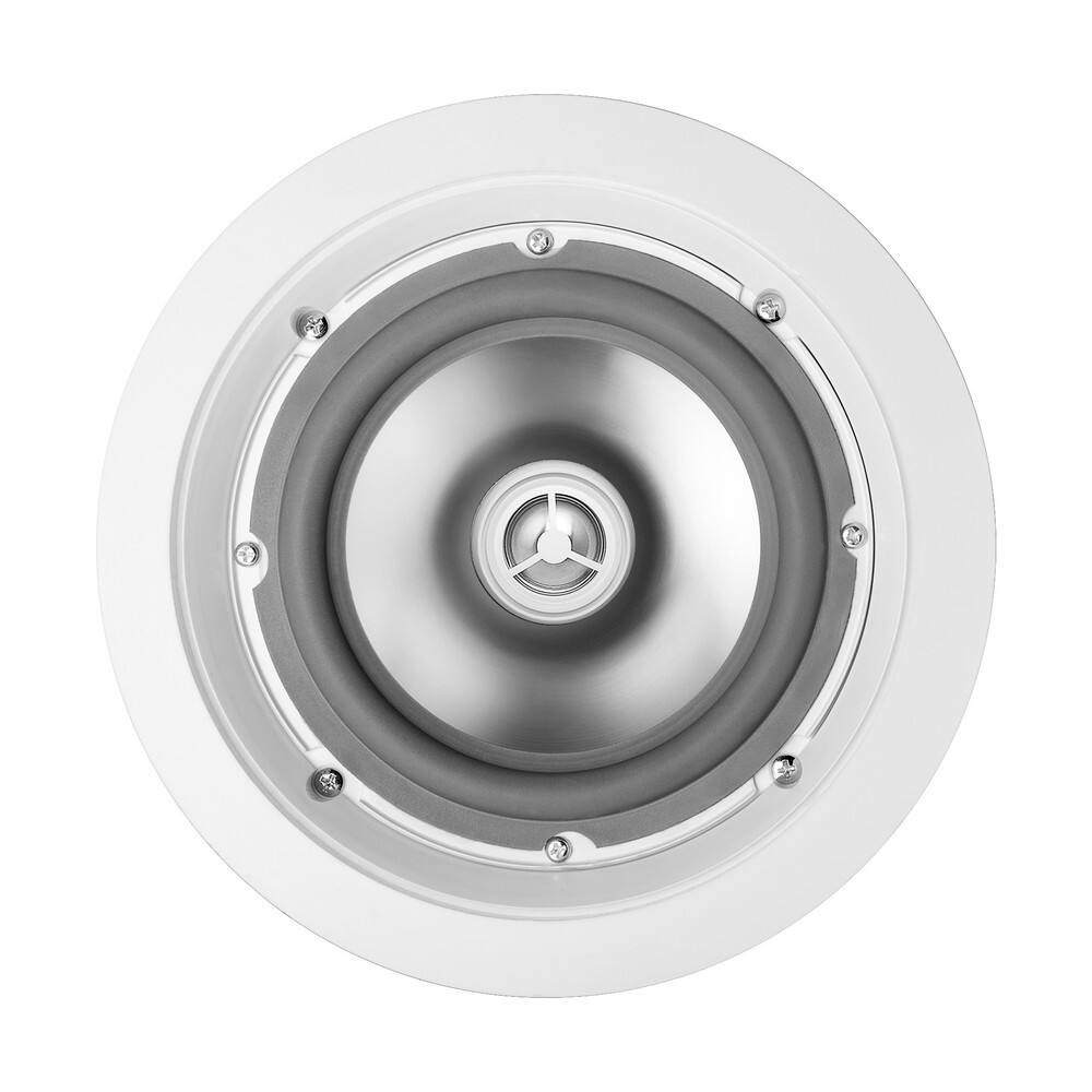Angle. OSD Audio - 6.5" 150W Weather-Resistant Indoor/Outdoor In-Ceiling Speakers with Crossover (Pair) - ICE640WRS - White.
