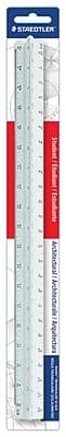 Staedtler - Mars 12" Imperial/Metric Triangular Architect Scale - White