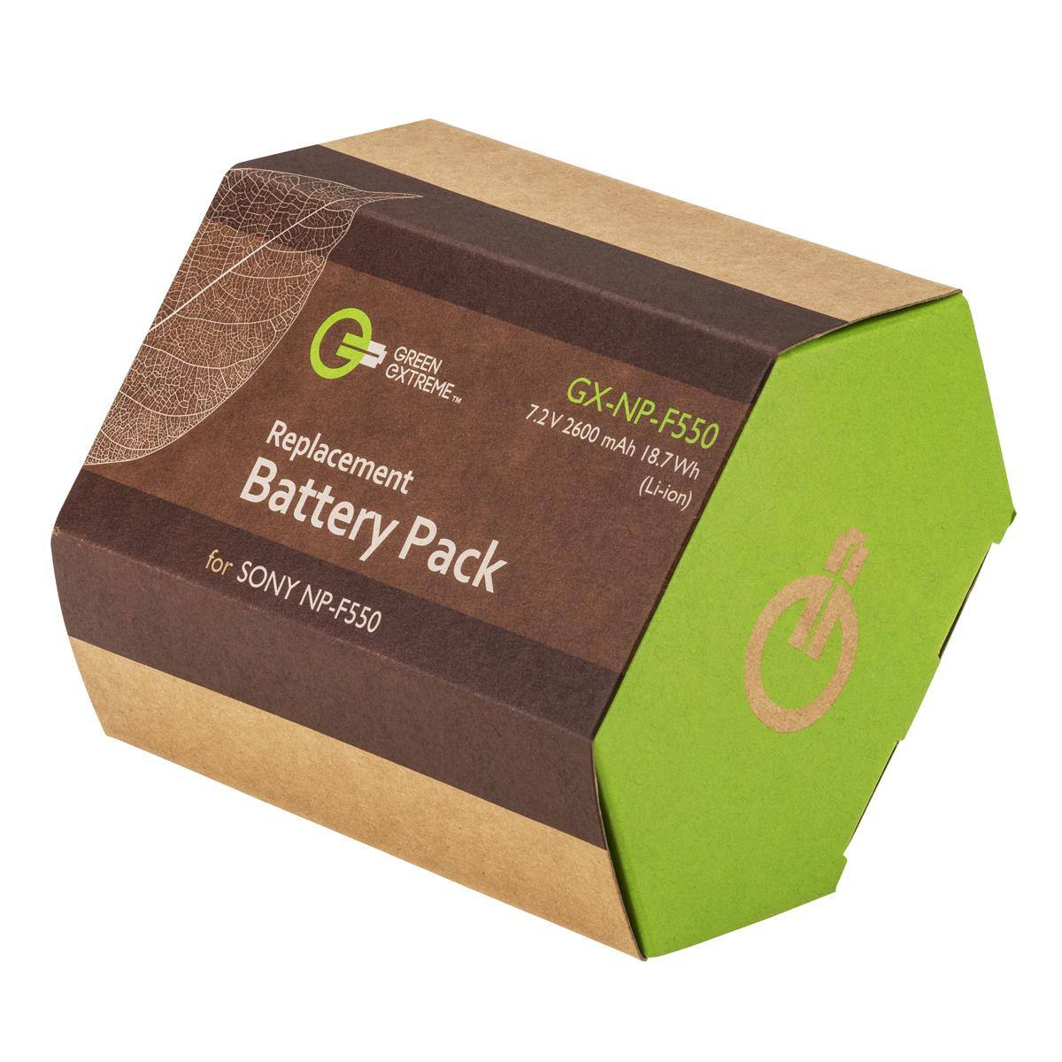 GREEN EXTREME Replacement 7.2V GX-NP-F550 2600 mAh 18.7 Wh Battery (Li-ion) for SONY Pack NP-F550