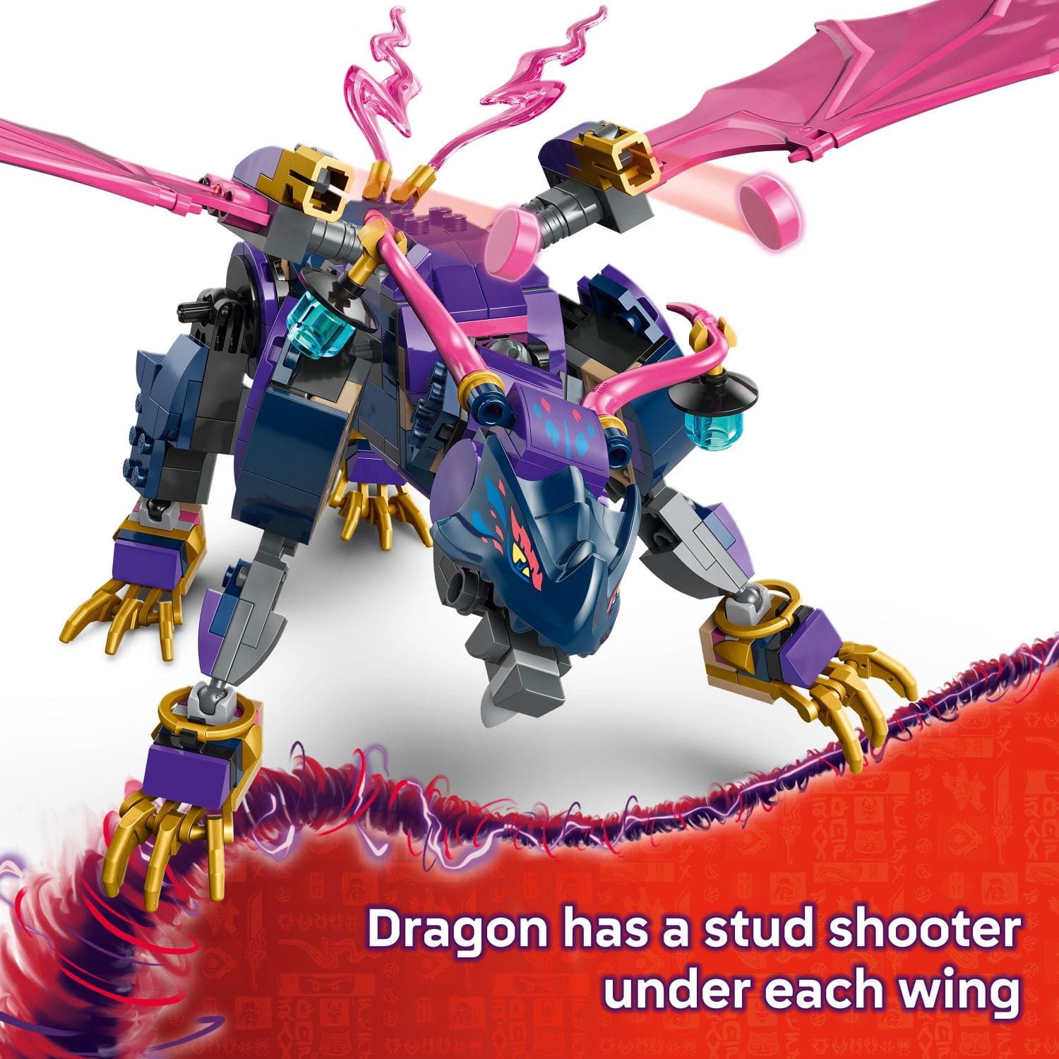 I. Dragon has a stud shooter under each wing.