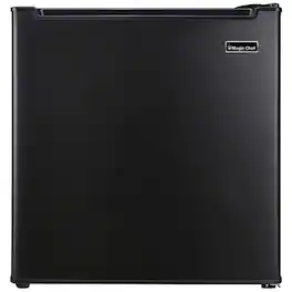 Magic Chef - 1.7 Cubic ft Manual Defrost Refrigerator - Black