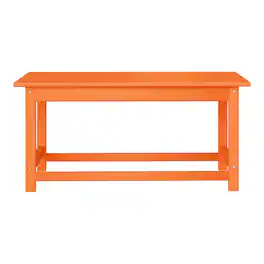 WestinTrends - Malibu 35" length outdoor Coffee table for Adirondack chair - Orange