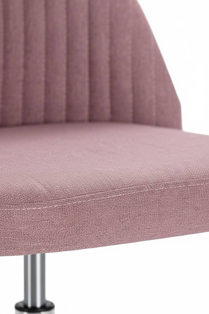 Left. AOITUN - Armless Office Chair Cute Desk Chair for Dorms and Home Offices - Comfort and Style for Daily Use - Pink.