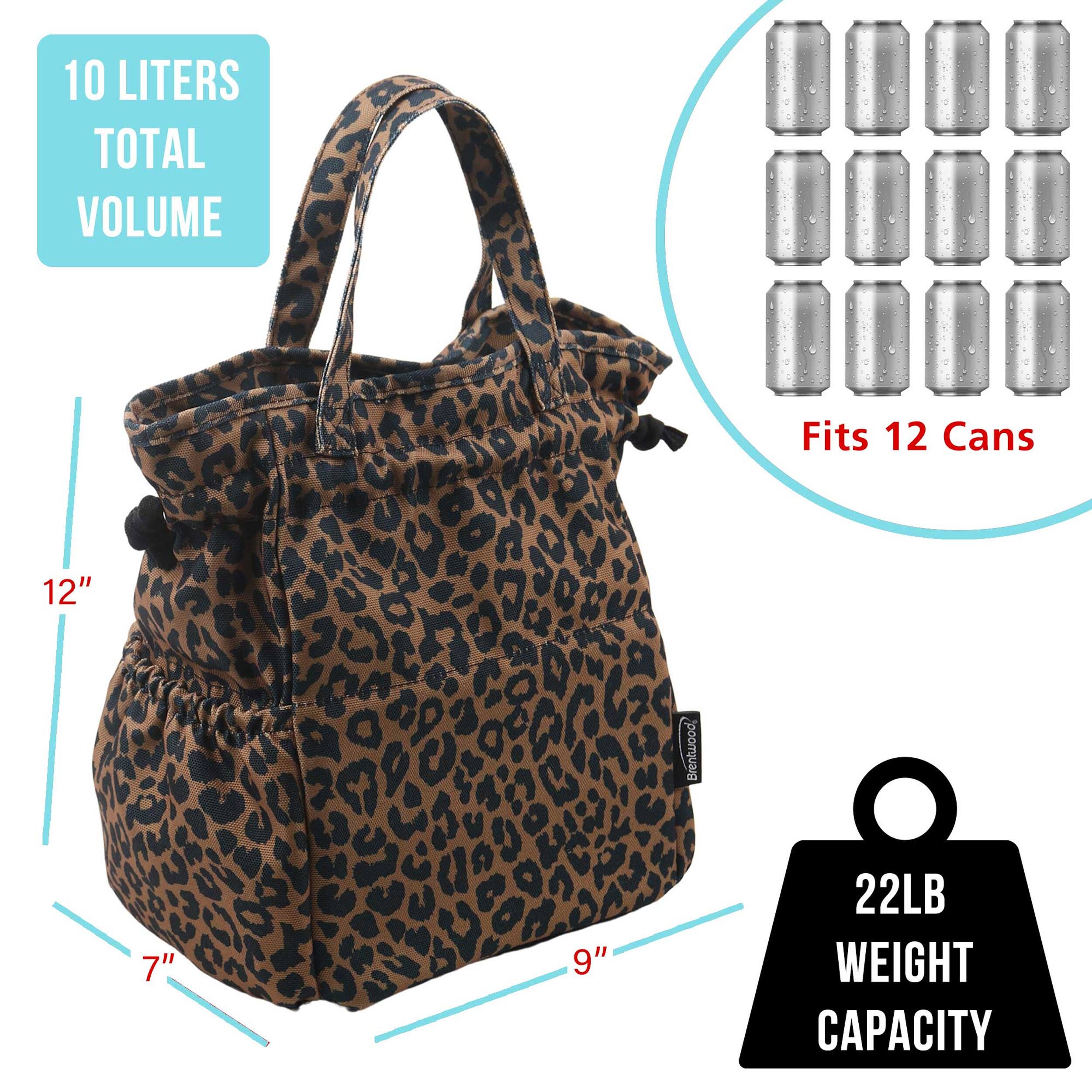 10 LITERS TOTAL VOLUME  
Fits 12 Cans  
12" x 7" x 9"  
22LB WEIGHT CAPACITY
