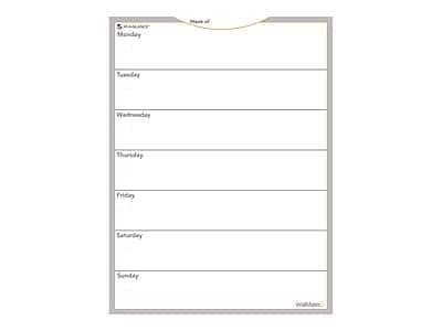 AT-A-GLANCE - WallMates Undated Standard Dry-Erase Planning Board, 24"H x 18"W (AW503028)