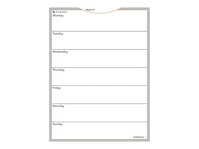 AT-A-GLANCE - WallMates Undated Standard Dry-Erase Planning Board, 24"H x 18"W (AW503028)