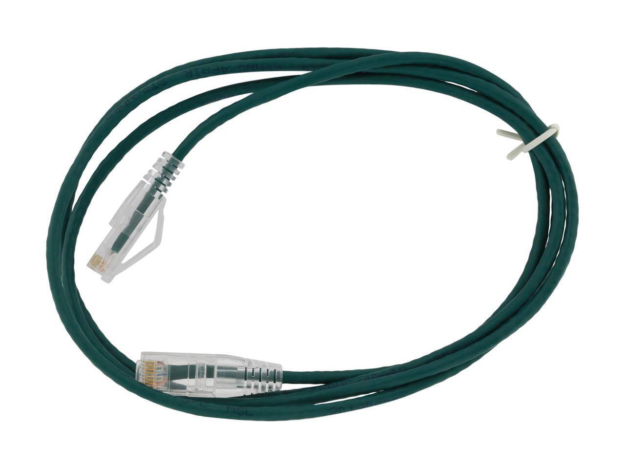 Alt View 1. Nippon Labs - Nippon Labs 28 AWG Snagless Cat6 Ethernet Cable - 5ft, Green, 550MHz, UTP, Stranded, RJ45.