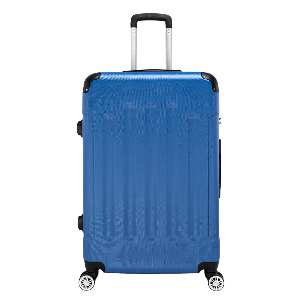 Alt View 1. Winado - 20"/24"/28" 3-Piece Hardshell Carry-On Luggage Set, Lightweight ABS Suitcase with Spinner Wheels & TSA Lock - Blue.