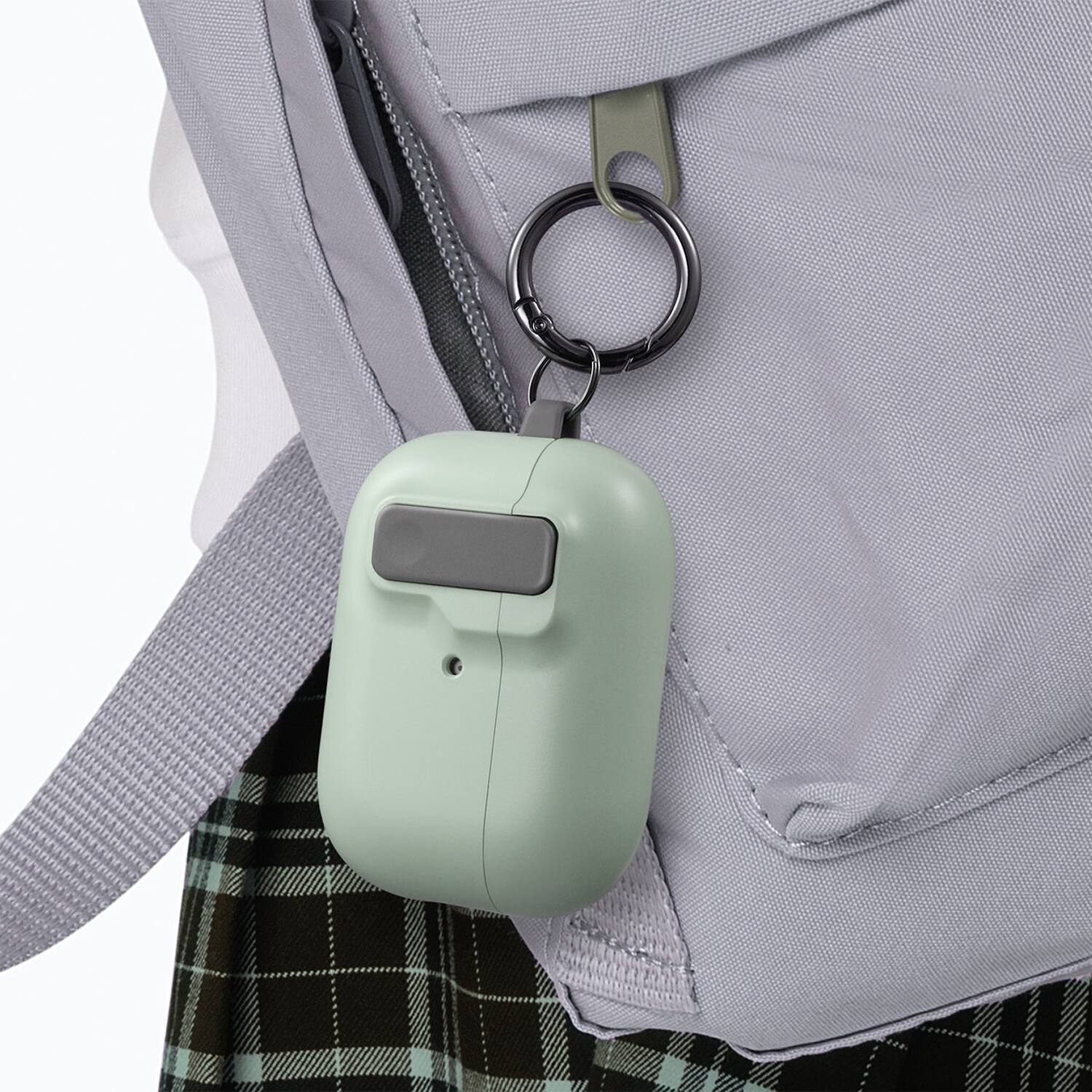 Alt View 4. Vena - For Apple Airpods Pro 2 Case Cover with Magsafe, Dual Layer Airpods Pro 2 Case 2nd Generation Auto Open Lock Green - Green.