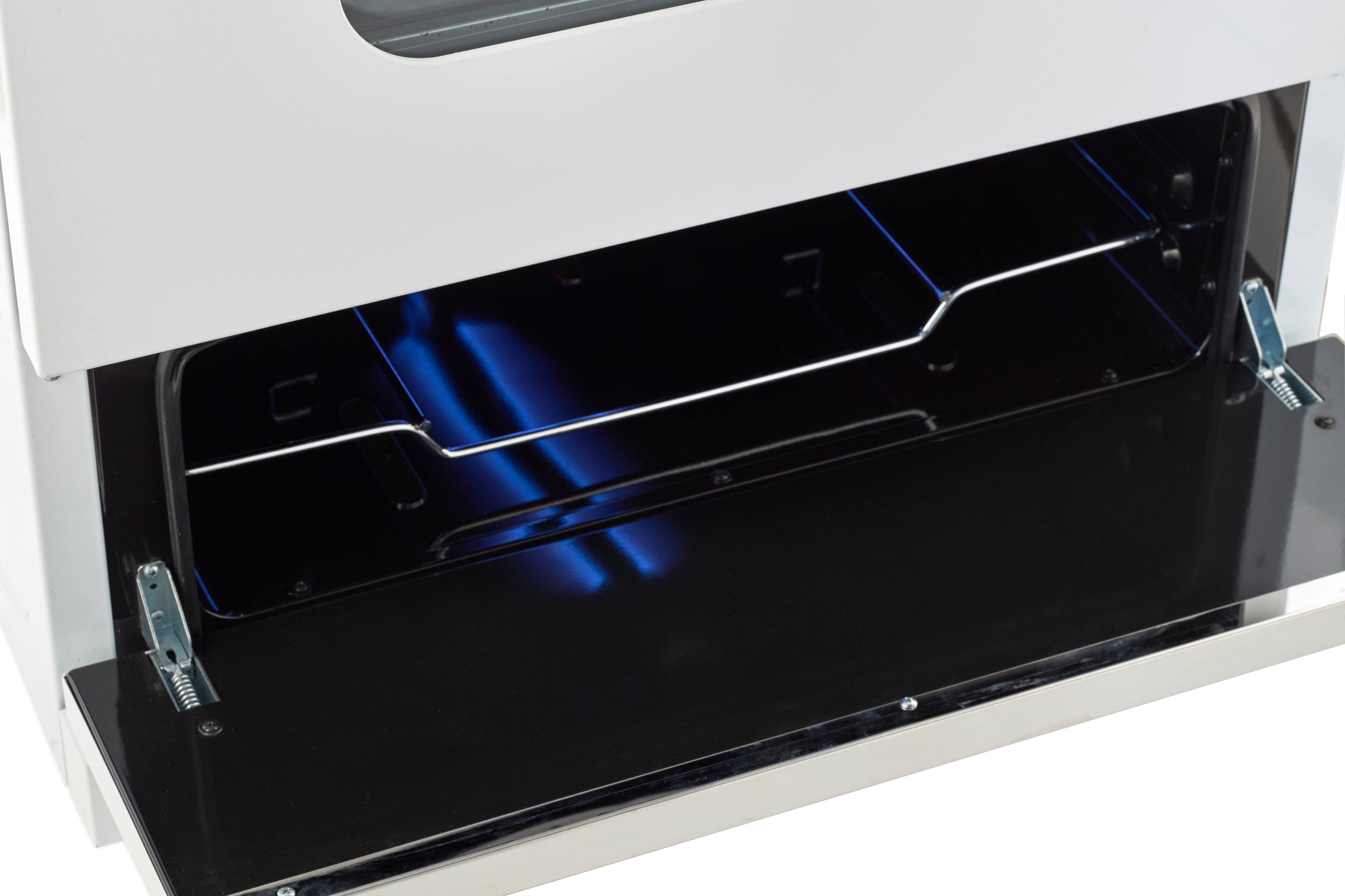 Alt View 14. Unique Appliances - Classic Retro 3.9 Cu. Ft.  Propane Range w/ Battery Ignition - Marshmallow White.