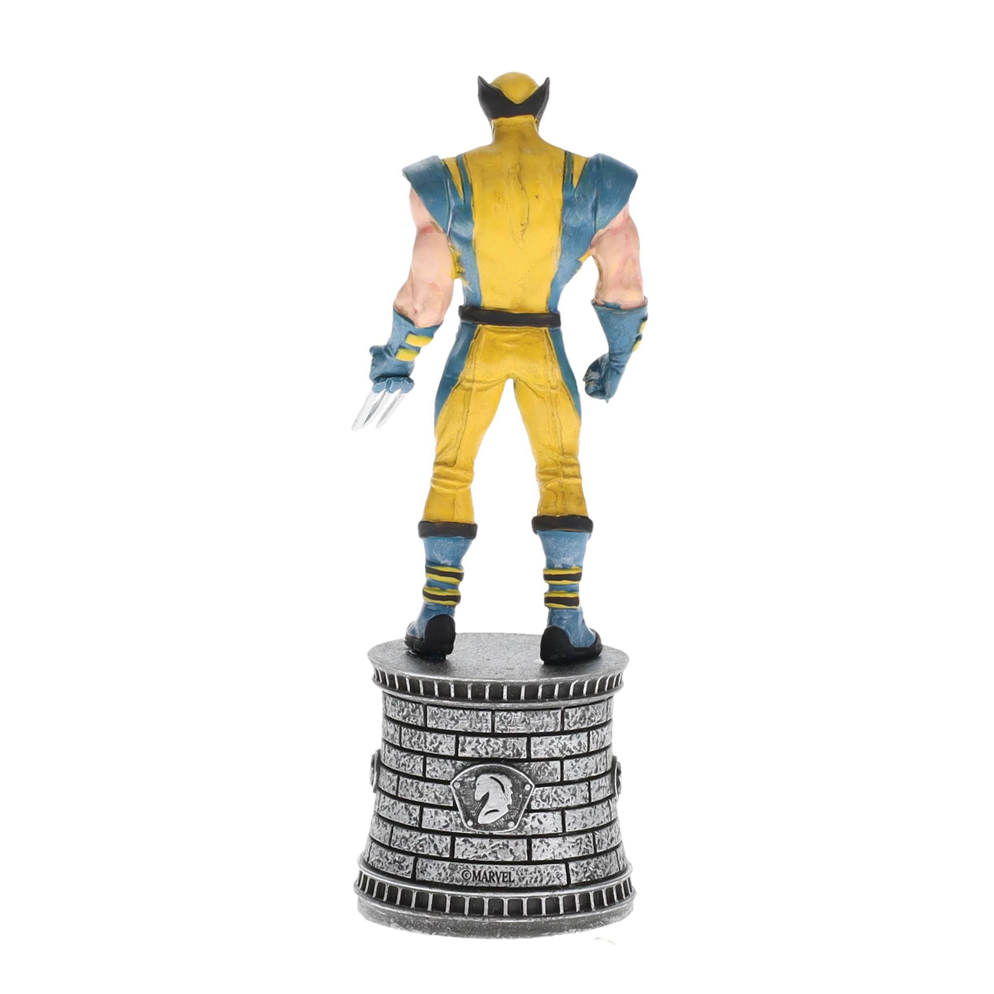 Alt View 2. Marvel - Marvel Chess Collection #3 Wolverine (Knight) | Chess Piece Only - Gold.