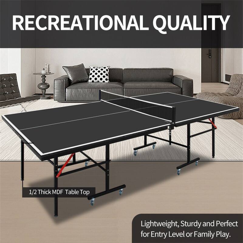 RECREATIONAL QUALITY

1/2 Thick MDF Table Top

Lightweight, Sturdy and Perfect for Entry Level or Family Play.