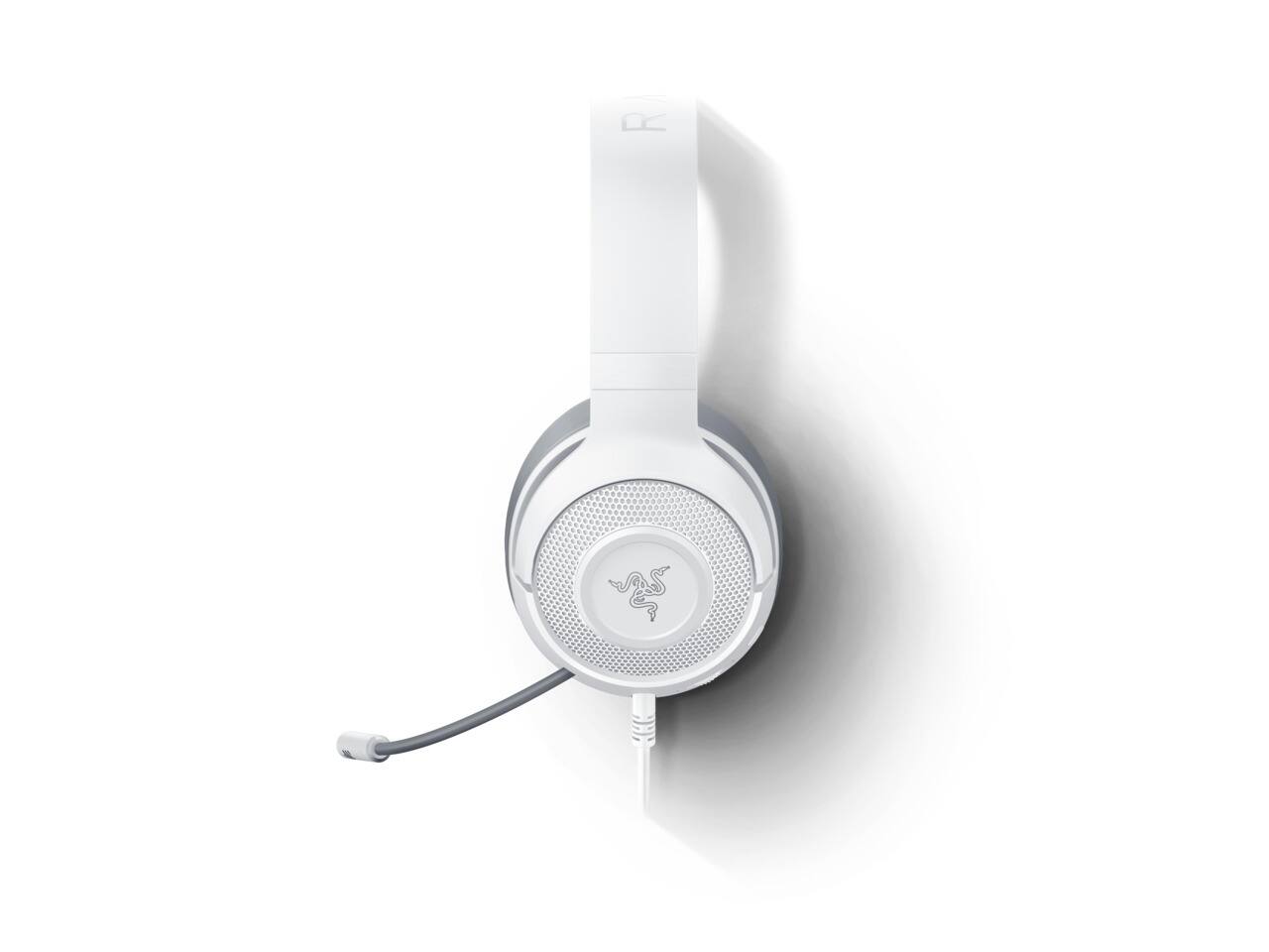 Alt View 11. Razer - Kraken X Wired 7.1 Surround Sound Gaming Headset for PC, PS4, PS5, Switch, Xbox X|S, and Xbox One - Mercury White.
