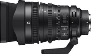 Sony - FE PZ 28-135mm f/4 G OSS Power Zoom Lens for Full-Frame, APS-C and Super 35 E-Mount Cameras - Black - Front_Zoom