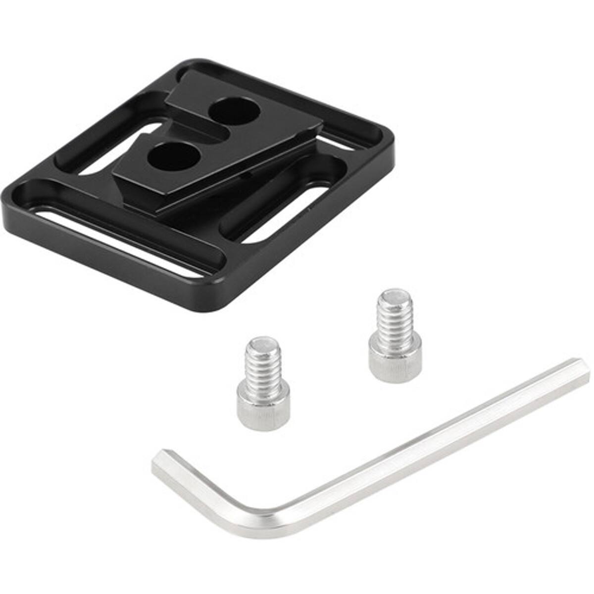 Alt View 4. CAMVATE - CAMVATE Quick Release Male V-Lock Wedge Mount + Base Plate with 1/4"-20 Mounting Points and Grooves.