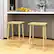 Alt View 1. Costway - 25.5" Counter Height Stool Set of 2 with Footrest & Solid Wood Frame Natural - Natural.