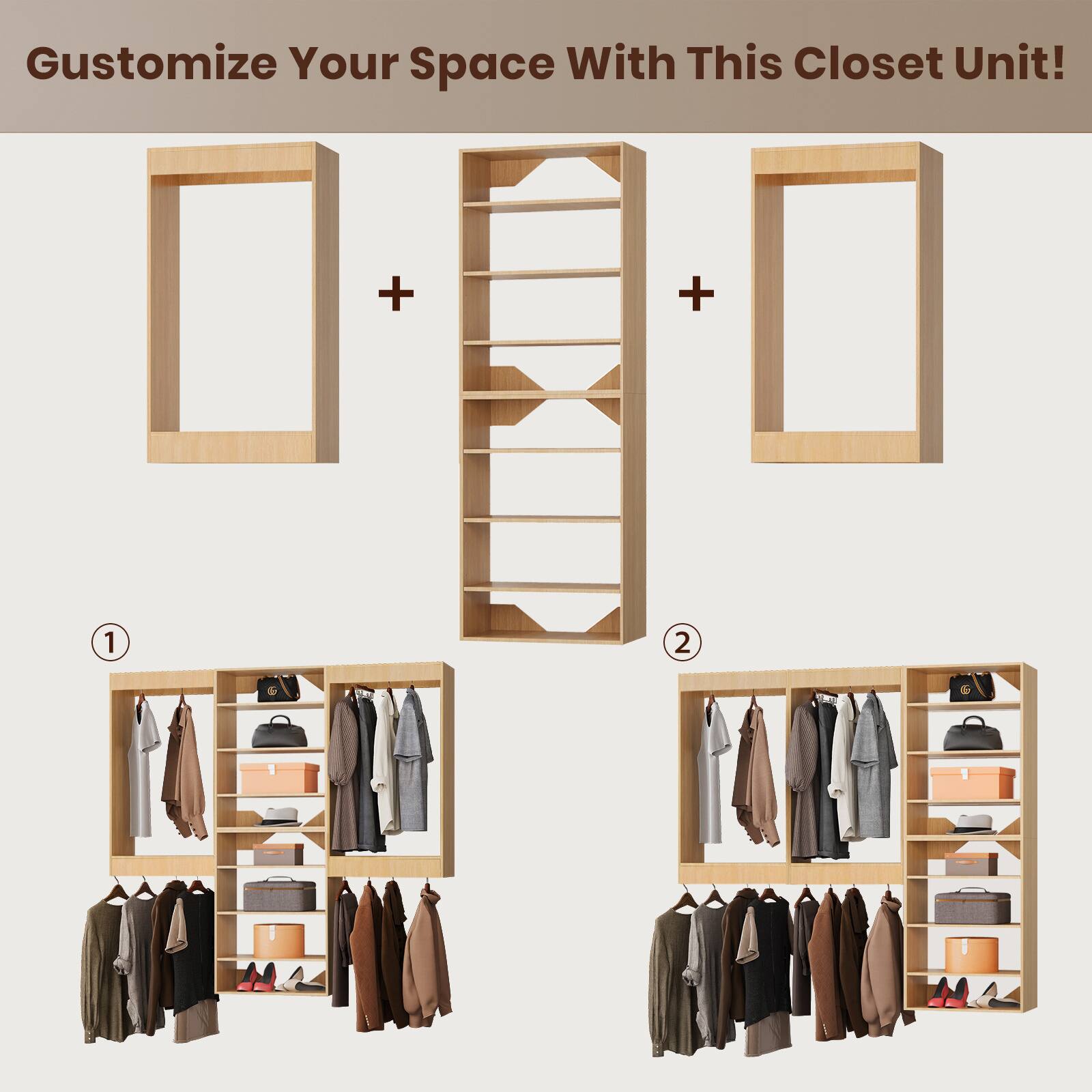 Customize Your Space With This Closet Unit!

1. [Image of a closet unit with clothes and accessories]

2. [Image of a closet unit with clothes and accessories]