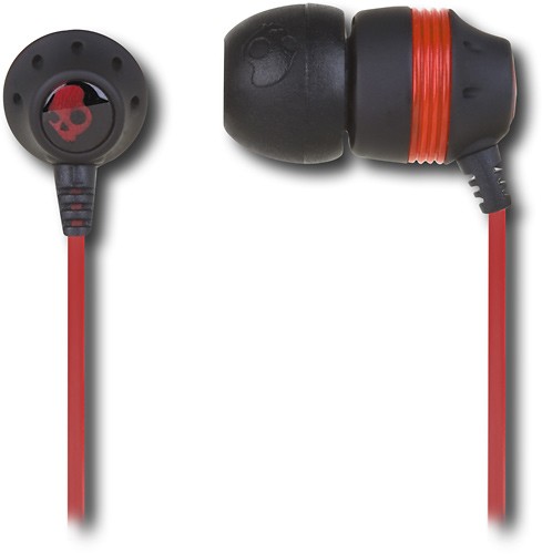  Skullcandy - Ink'd Ear Bud Stereo Headphones - Black/Red