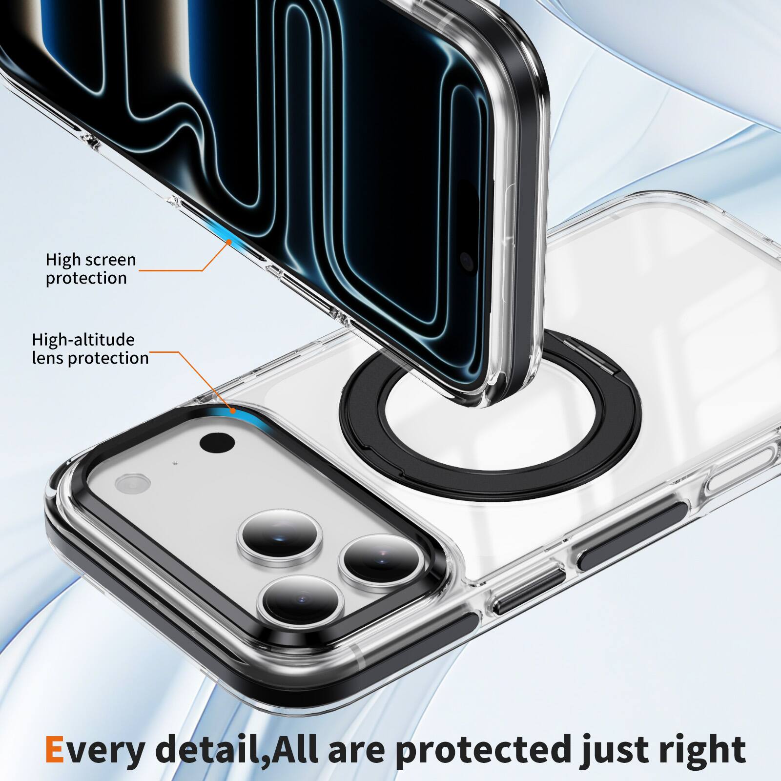 High screen protection  
High-altitude lens protection  

Every detail, all are protected just right