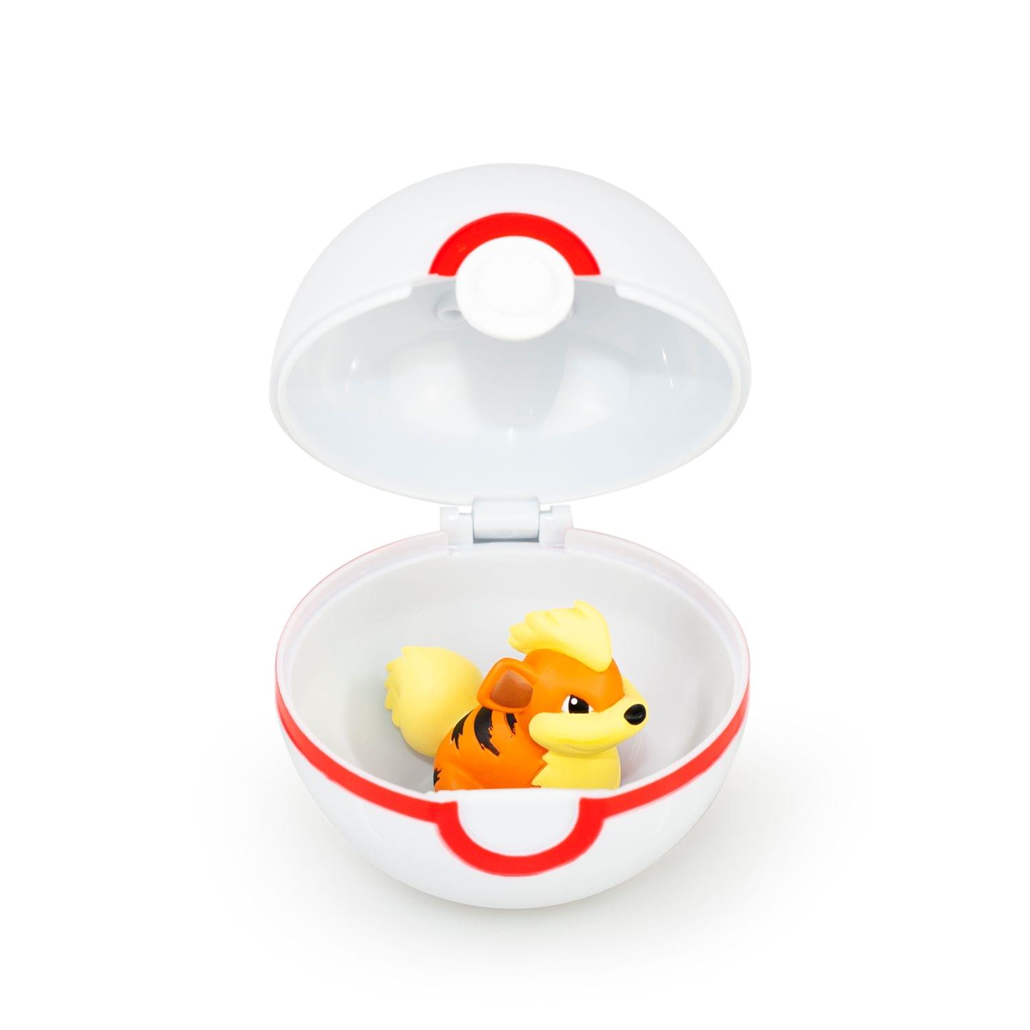 Alt View 10. Pokémon - Pokémon Clip 'N' Carry Poké Ball & Growlithe Set | Includes Ball & 2" Growlithe Figure - Red/White.