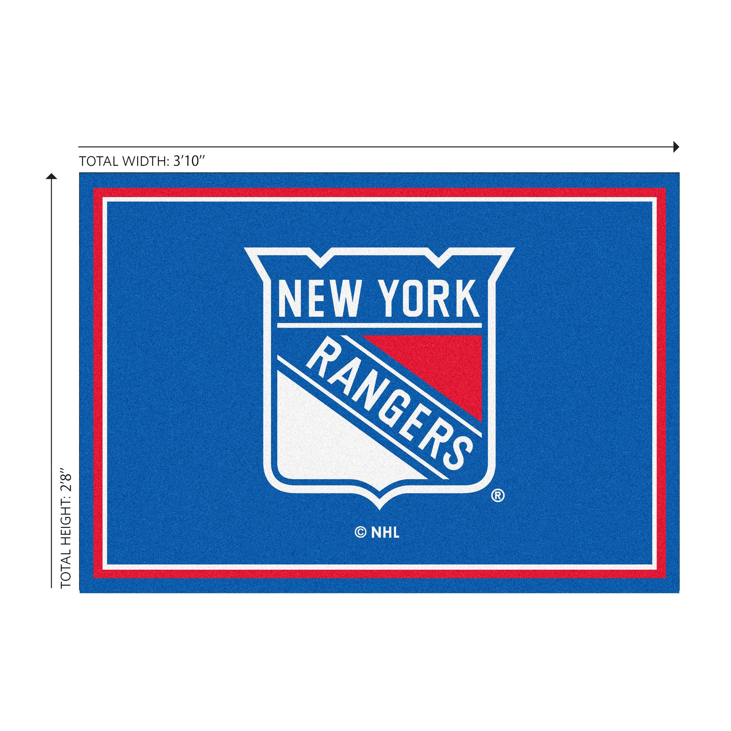 TOTAL WIDTH: 3'10"  
TOTAL HEIGHT: 2'8"  

NEW YORK RANGERS  
© NHL