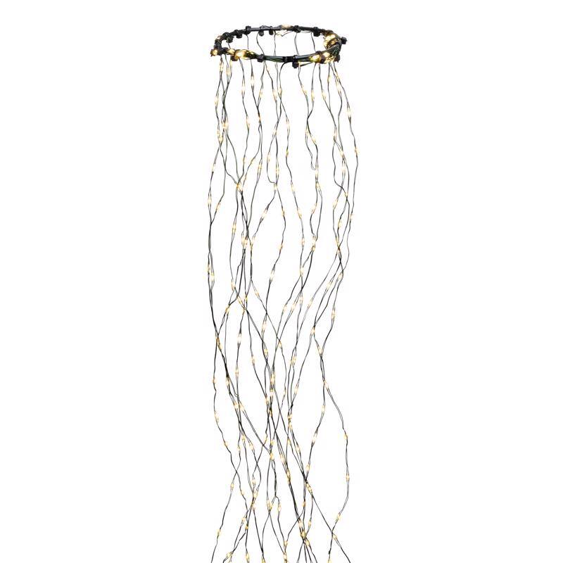 Angle. Celebrations - Celebrations Platinum LED Big Seed Cluster Warm White 832 ct String Christmas Lights 8 ft..