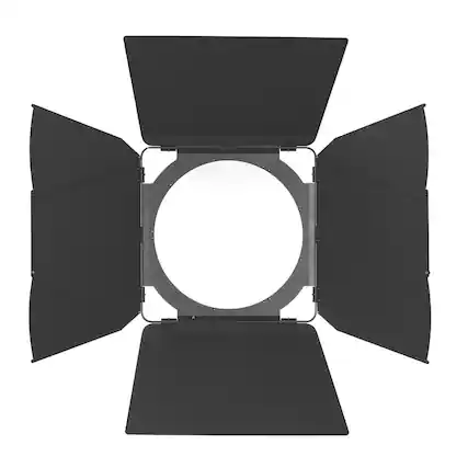 Front. Godox - Godox Barndoors for GF14 Fresnel Lens.