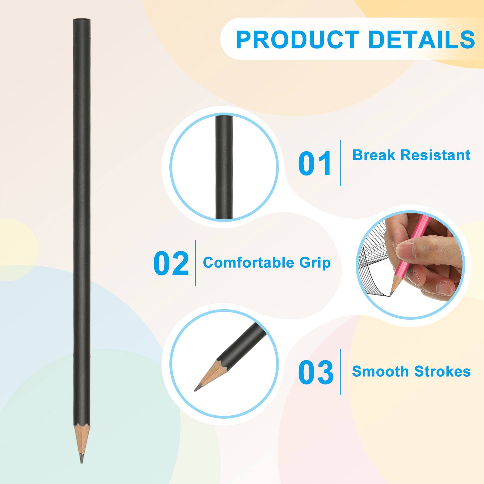 PRODUCT DETAILS

01 Break Resistant

02 Comfortable Grip

03 Smooth Strokes
