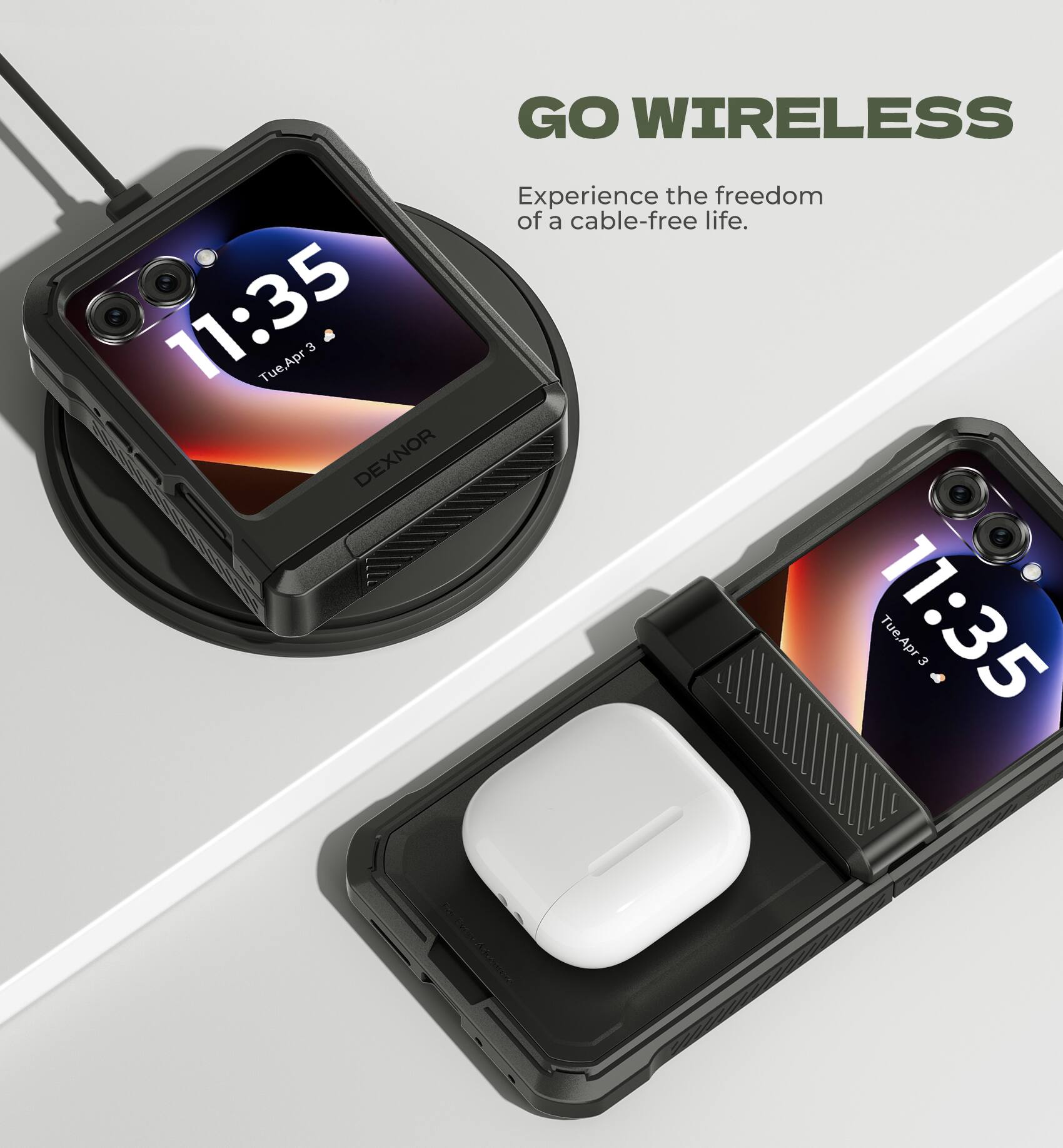 11:35 Tue Apr 3  
DEXNOR GO WIRELESS  
Experience the freedom of a cable-free life.