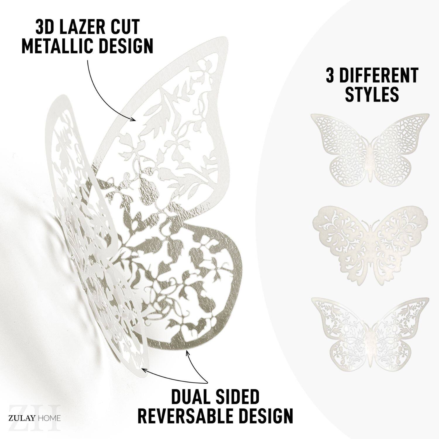3D LAZER CUT METALLIC DESIGN

3 DIFFERENT STYLES

DUAL SIDED REVERSABLE DESIGN

ZULAY HOME