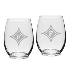 Jardine - Furman Paladins 15oz. 2-Piece Stemless Wine Glass Set - Multicolor