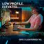 The text on the image is grouped and corrected as follows: "LOW PROFILE. 9 ELEVATED. G915 X LIGHTSPEED TKL."
