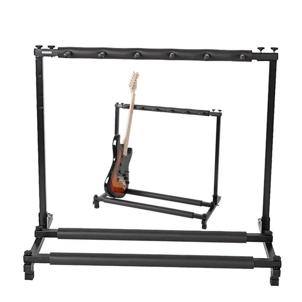 Alt View 4. Winado - Multi Guitar Stand 5 Holder Folding Organizer Rack Stage Bass Acoustic Electric.
