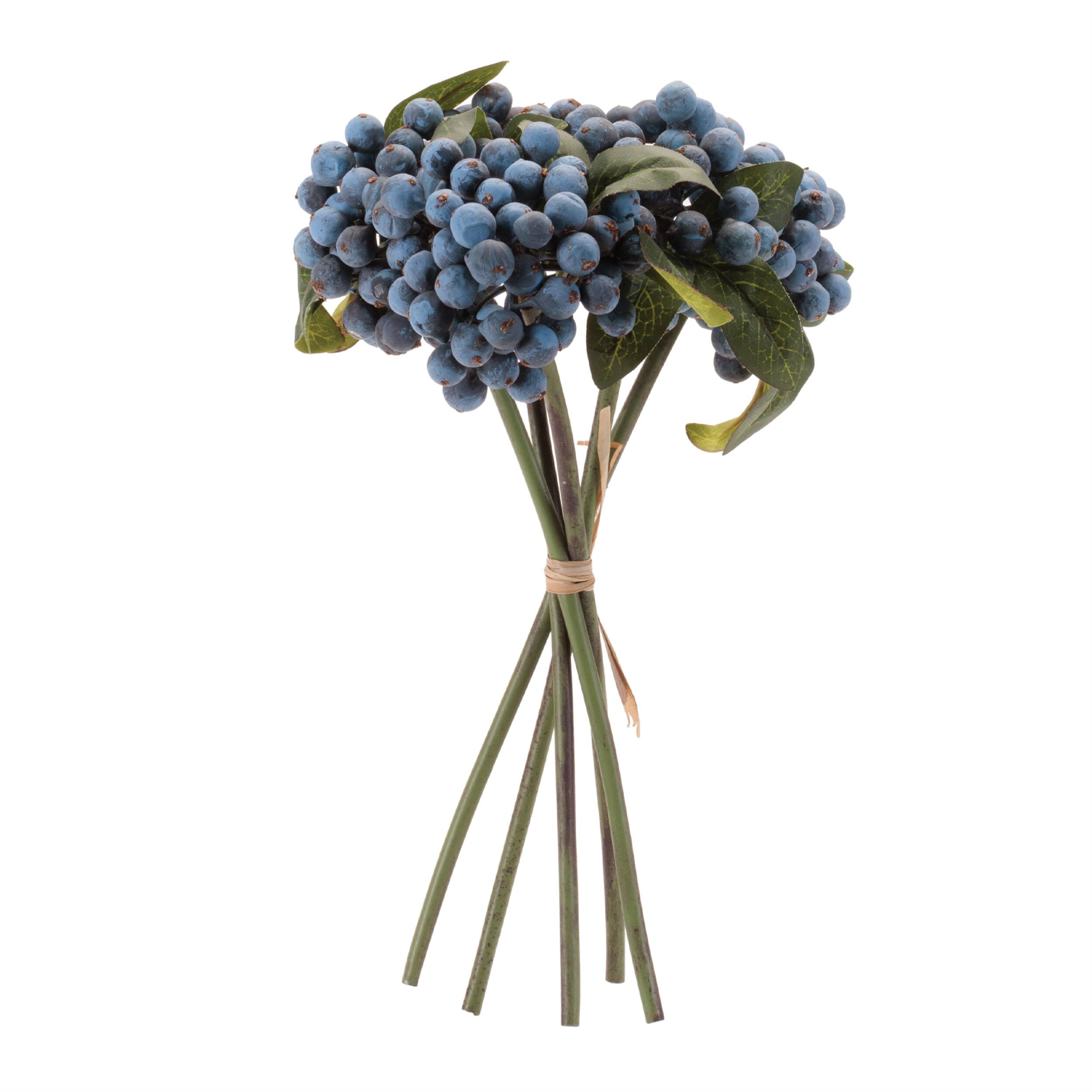 Angle. BreeBe - Berry Stem Bundle (Set of 4) - Blue, Green.