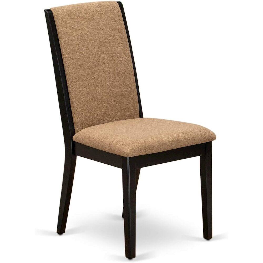 Left. East West Furniture - Dining Room Set Black - Brown.