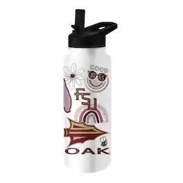 Logo Brands - Florida State Seminoles 34oz. Native Quencher Bottle - Multicolor